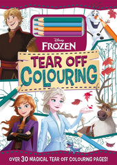 Disney Frozen Tear Off Colouring Book Favourite Characters For Kids Boys Girls