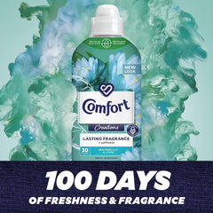Comfort Fabric Conditioner Long Last Fragrance 30 Washes Water Lily & Lime 900ml