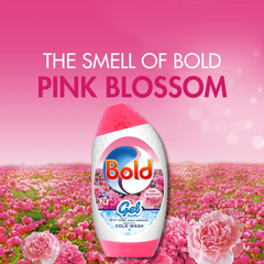 Bold Laundry Detergent Gel Liquid For Clothes Pink Blossom Fragrance 24W 840ml