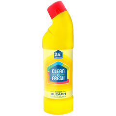 Clean N Fresh Citrus Burst Thick Bleach 99.9% Bacteria Germs Burst-Citrus 750ml