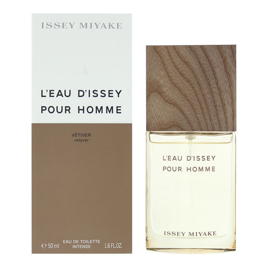 Issey Miyake L'eau D'issey Pour Homme Vetiver EDT 50ml Mens Fragrance Spray