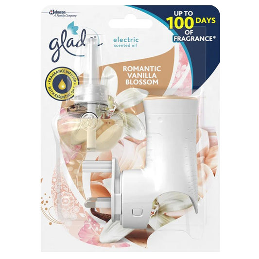 Glade Electric Plugin Scented Oil Refill Freshener Romantic Vanilla Blossom 20ml