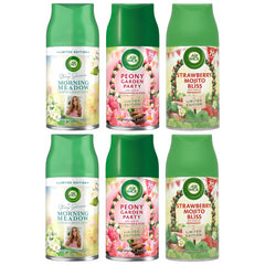 Air Wick Freshmatic Refill 250ml Bundle | Strawberry Mojito Bliss, Peony Garden Party, Morning Meadow