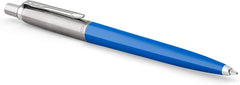 Parker Jotter Ballpoint Pen Medium Blue Ink Stainless Steel Barrel Body