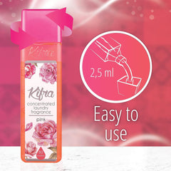 Kifra Pink Concentrated Laundry Rinse Fragrance Gentle Cloth 80W 200ml