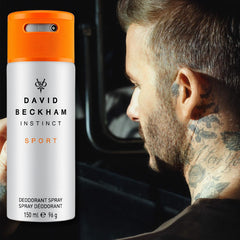 David Beckham Instinct Sport Long Lasting Deodorant Spray 150ml Masculine Scent