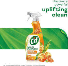Cif Multi Purpose Surface Cleaner Spray Orange & Lemongrass 750ml