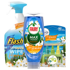 Fairy-Max Power Washing Up Flash Bathroom Febreze Airfreshener Refill Bundle Set
