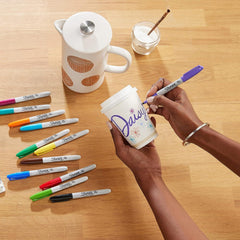 Sharpie Permanent Marker Pens Fine Point Tip Quick Dry Ink Most Surfaces