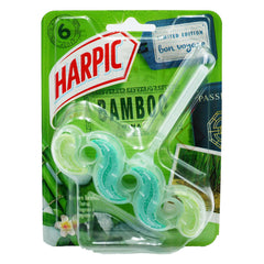Harpic Toilet Rim Block Cleaner Stain Limescale Remover Bamboo Fragrance 35G