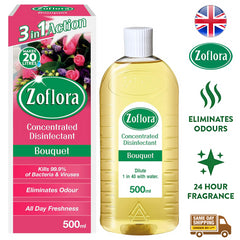 Zoflora Concentrated Multipurpose Disinfectant Surface Cleaner Bouquet 500ml