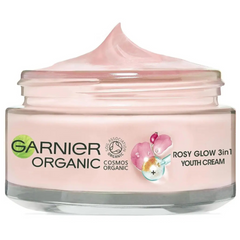 Garnier Organic Rosy Glow 3 in 1 Youth Face Cream with Rosehip Vitamin C 50ml