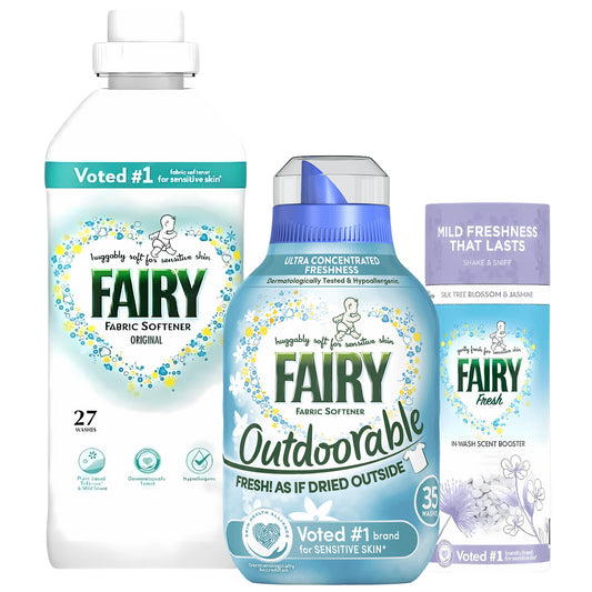 Fairy Outdoorable Fabric Softener In-Wash Scent Booster Fresh Clothes Bundle Set