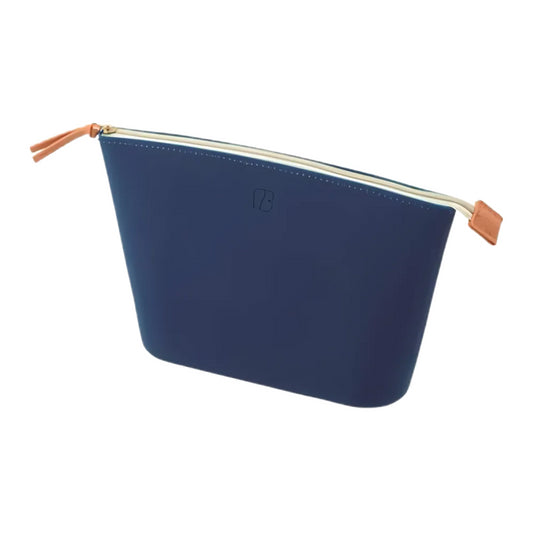 Bloomin Bag Small Wide Open Pouch Cosmetic Smallgift Coinpurse Navy Blue