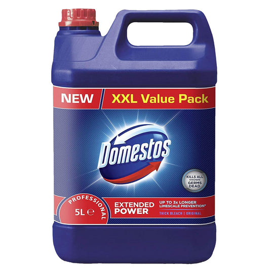 Domestos Professional Original Thick Bleach Toilet Surface Cleaner 5L