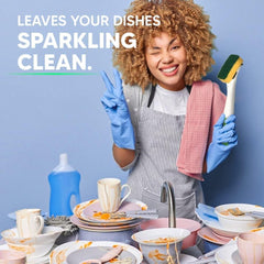 Elbow Grease Washing Up Dish Brush Sponge Liquid Dispenser Dirt Cleaner Pink