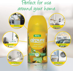 Airpure Air Freshener Refills Home Room Fragrance Spray Citrus Zing 250ml