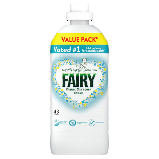 Fairy Laundry Fabric Softener Original Clothes Fresh Sensitive Skin 43W 1419ml