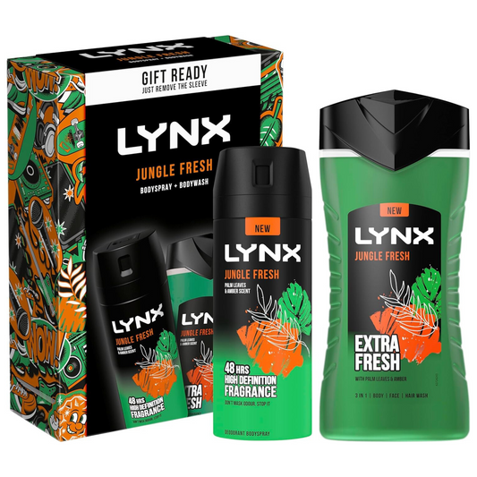 Lynx Jungle Fresh The Sidekick Body Wash & Spray Duo Gift Set For Him