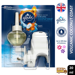 Glade Plugins Scented Oil Refill Home Air Freshener Volcanic Coconut Coast 20ml