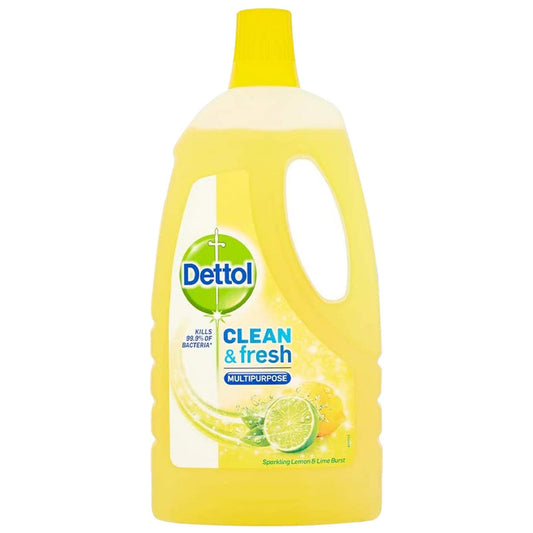 Dettol Clean & Fresh Multipurpose Cleaner Anti Bacterial Lemon & Lime Burst 1L