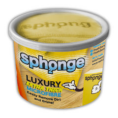 Sph2Onge Luxury Microfibre Yellow Tub Extra Thick Dirt Cleaner Remover
