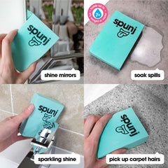 Spunj Sponge Cleaner Teal Kitchen Surface Dirt Remover Super Absorber