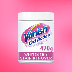 Vanish Oxi Action Powder Whitner Fabric Stain Remover Clothes Cleaner 470g