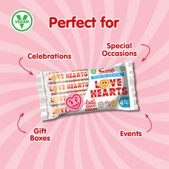 Swizzels Love Hearts 4 Rolls Originals Mix Sweet Vegan Candy