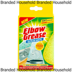 Elbow Grease Scrub Mate Yellow Sponge Non Scratch Tough Stain Cleaner Remover