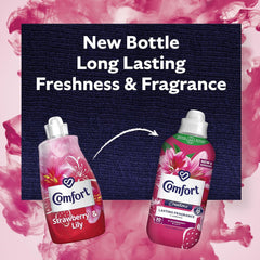 Comfort Fabric Conditioner Long Last Fragrance 30 Washes Strawberry & Lily 900ml