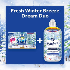 Surf 3In1 Capsules Winter Breeze Fragrance Stain Remover Laundry Detergent 15W