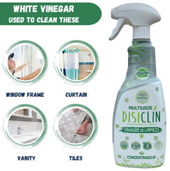 Disiclin White Vinegar Spray Concentrated Surface Cleaner Dirt Remover 750ml