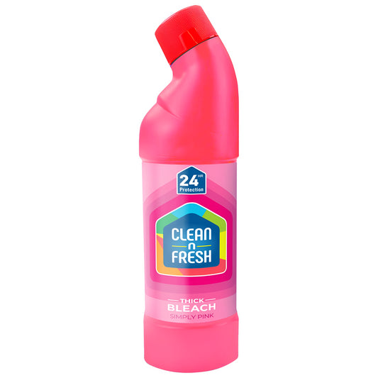 Clean N Fresh Thick Bleach Simply Pink Multi Purpose 750ml Fresh Floral Scent