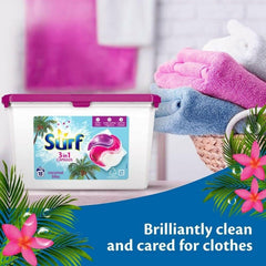 Surf 3 in 1 Capsules Coconut Bliss Long Lasting Fragrance Laundry Pods 18 Washes