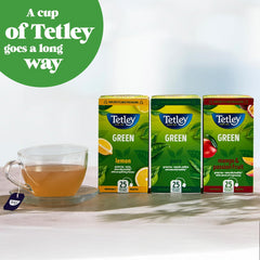 Tetley Tea Green Tea Bags Lemon Individually Wrapped Sachets