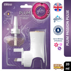 Glade Electric Plugins Scented Oil Refill Air Freshener Plum Passion Pulse 20ml