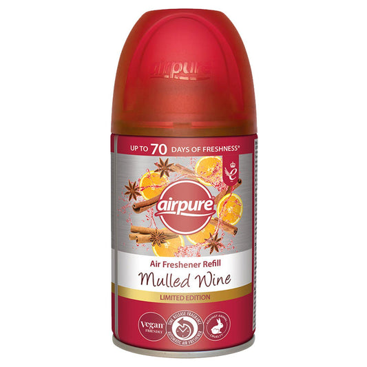 Airpure Air Freshener Refill Home Room Fragrance Spray Mulled Wine 250ml