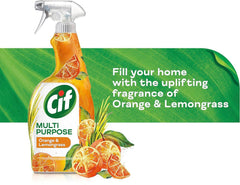 Cif Multi Purpose Surface Cleaner Spray Orange & Lemongrass 750ml