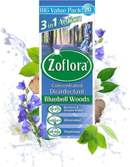 Zoflora 3In1 Concentrated Disinfectant Bluebell Woods Floor Liquid Cleaner 500ml