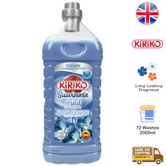 Kiriko Azul Concentrated Laundry Clothes Fabric Softener 72 Washes 2L