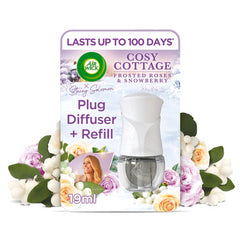 Air Wick Plug in Diffuser Cosy Cottage Frosty Roses Snowberry Air Freshener Scen