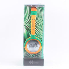 Idance Crazy 401 Dj Portable Headphones Inline Mic Orange & Green Ipod Iphone