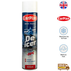 Carplan De Icer Spray Car Window Windscreen Frost Snow Ice Remover 600ml