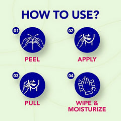 Nair Hair Remover Wax Strips Face With Apricot Milk Extract Long-Lasting Results