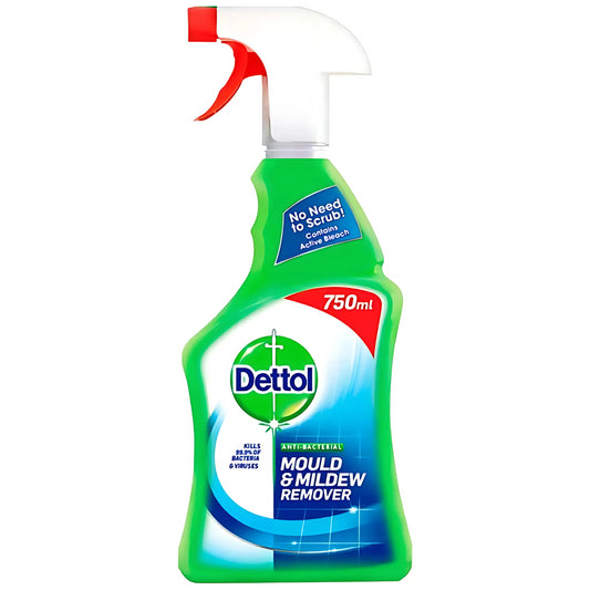 Dettol Mould Mildew Remover Spray Bathroom Kitchen 750ml