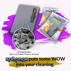 Sph2Onge Pad Super Absorber Kitchen Surface Cleaner Streak Free Grey