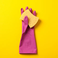 Elbow Grease Household Rubber Gloves Pink Medium Strong Non Slip Durable