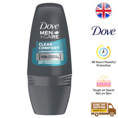 Dove Men+Care Clean Comfort Antiperspirant Deodorant Roll On 48H Protection 50ml