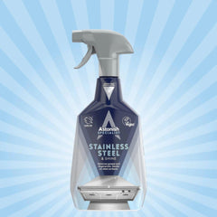 Astonish Stainless Steel Shine Spray Removes Fingerprints Grease 750ml Surfaces